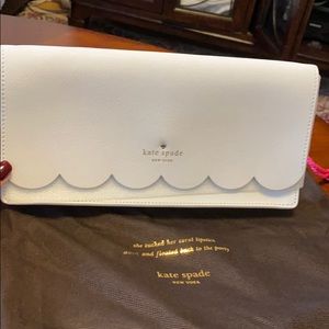 Kate space white clutch
